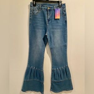 New High Waist Flare Leg Jeans
